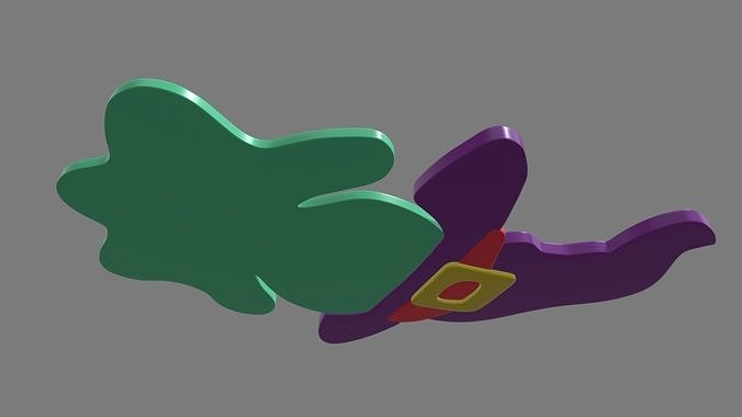 Halloween Character Candy 02 Low-poly 3D model 6