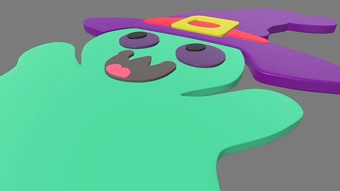 Halloween Character Candy 02 Low-poly 3D model 7