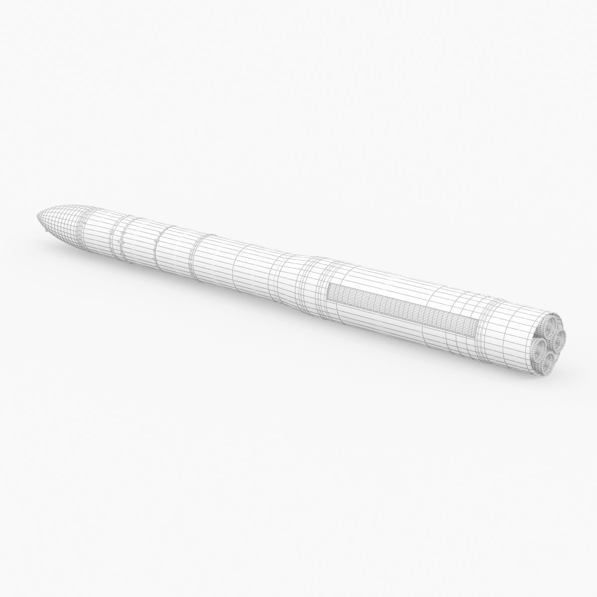 Topol-M SS-27 Mod 1 ICBM Ballistic Missile 3D model_36