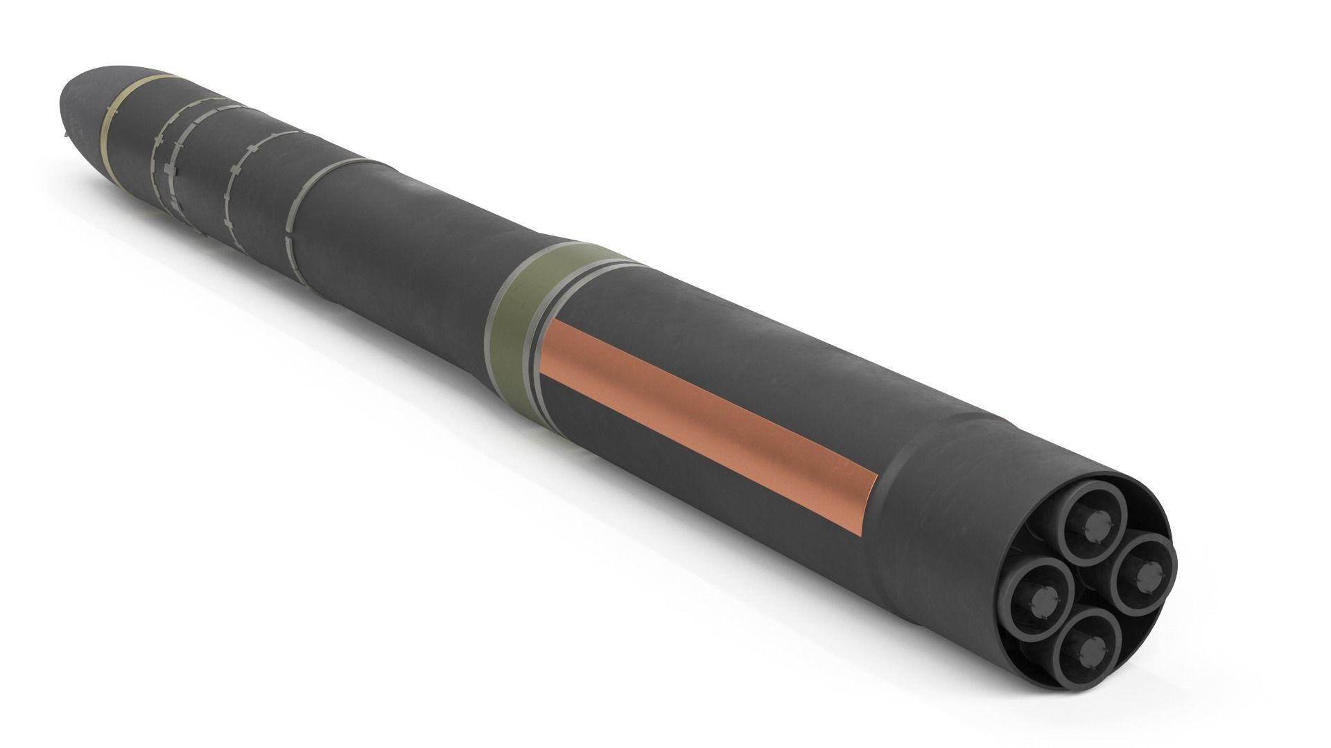 Topol-M SS-27 Mod 1 ICBM Ballistic Missile 3D model_4