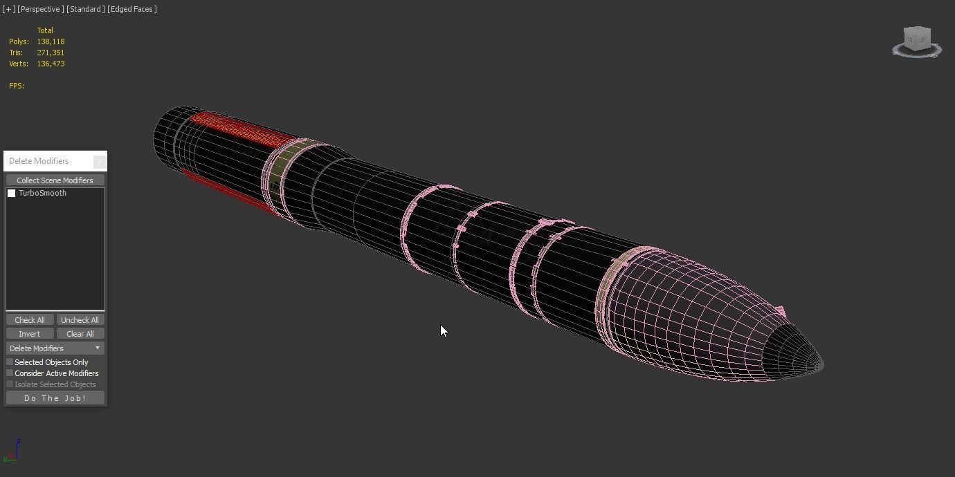 Topol-M SS-27 Mod 1 ICBM Ballistic Missile 3D model_6
