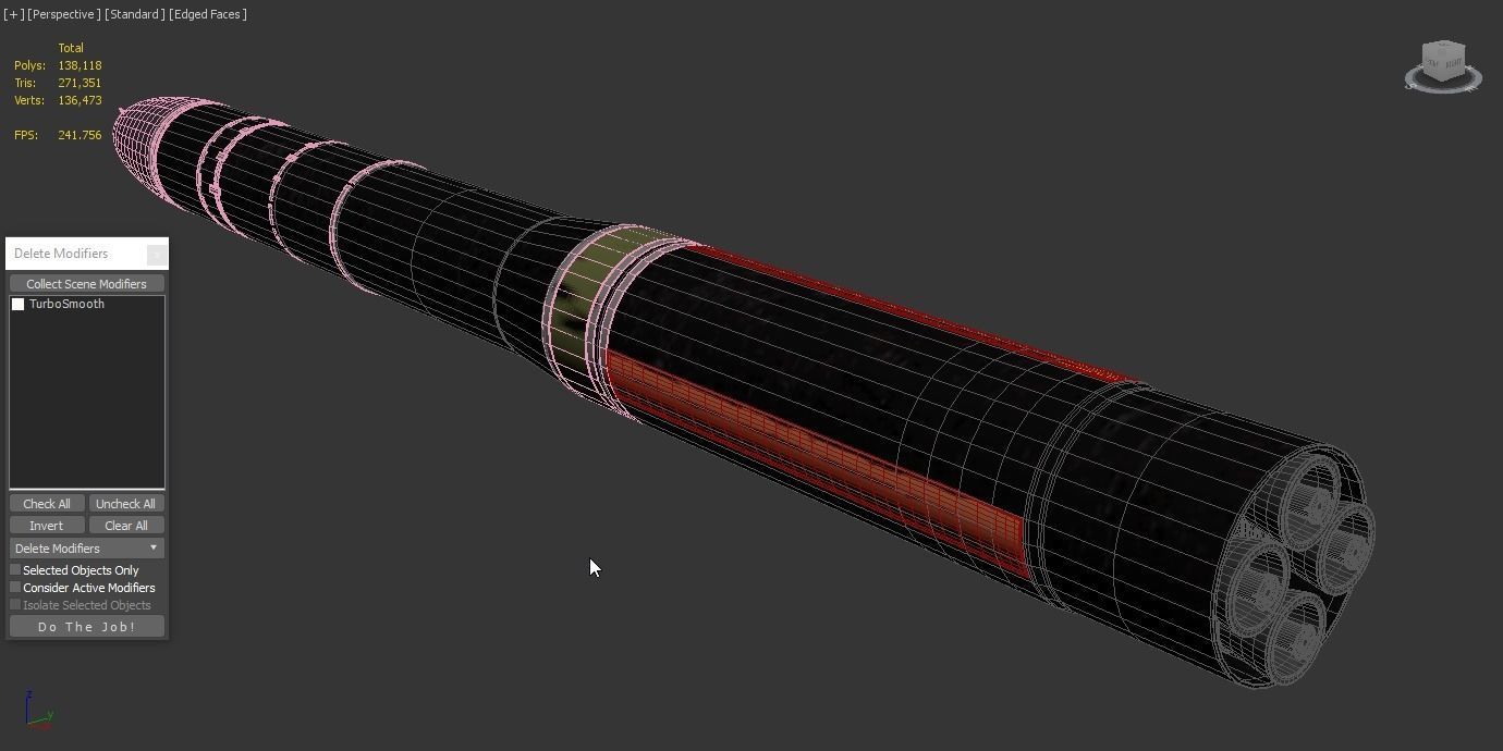 Topol-M SS-27 Mod 1 ICBM Ballistic Missile 3D model_7