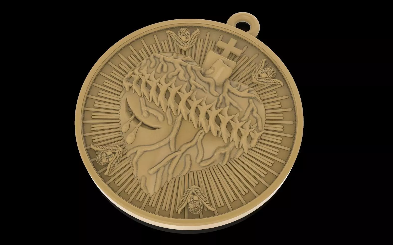 Hearth pendant 3D print model
