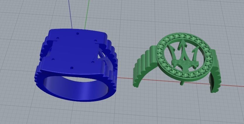 Crown Ring Model 4261 3D print model_2