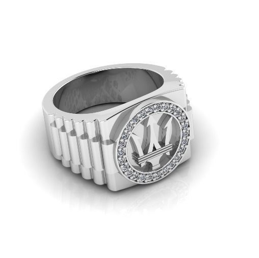 Crown Ring Model 4261 3D print model_1