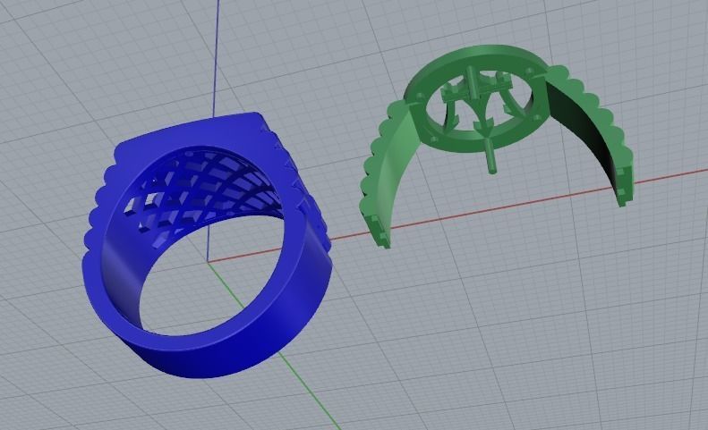 Crown Ring Model 4261 3D print model_4