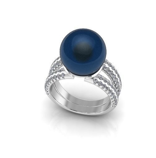 Pearl ring Model 4256 3D print model_1