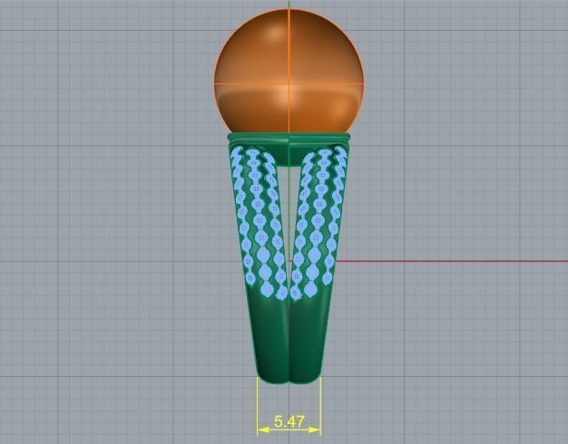 Pearl ring Model 4256 3D print model_6