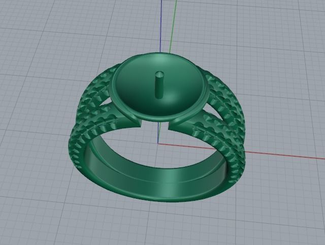 Pearl ring Model 4256 3D print model_2