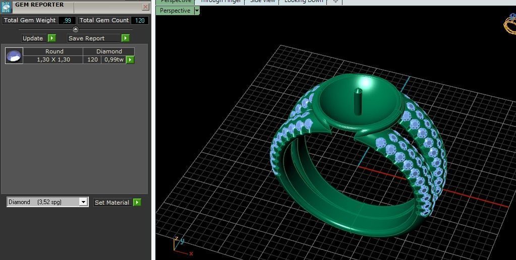 Pearl ring Model 4256 3D print model_8