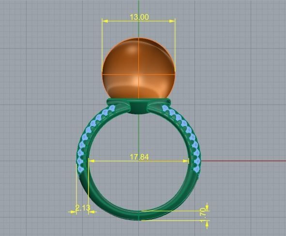 Pearl ring Model 4256 3D print model_5