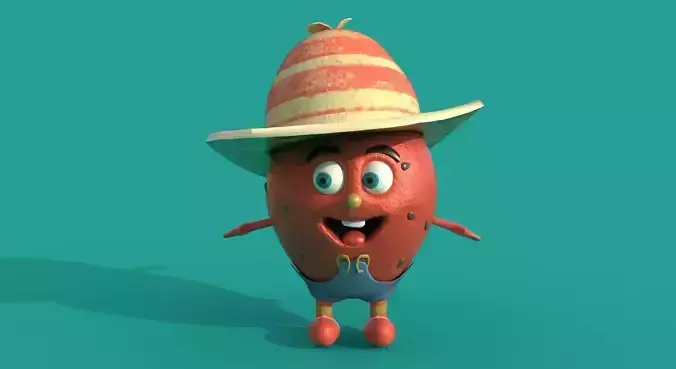 Water Melon Man Concept Character