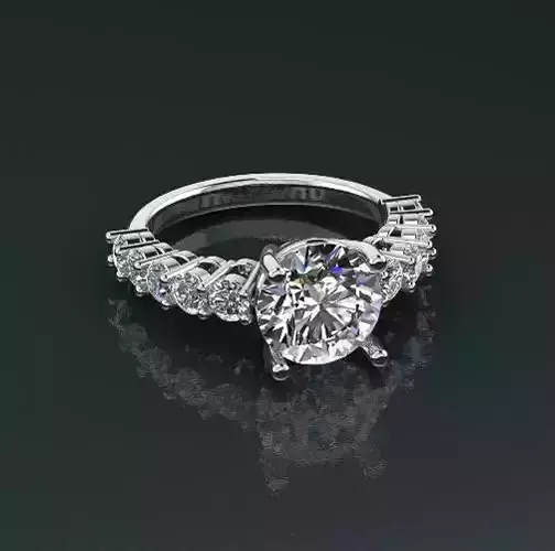 Engagement halo rings Model 4241