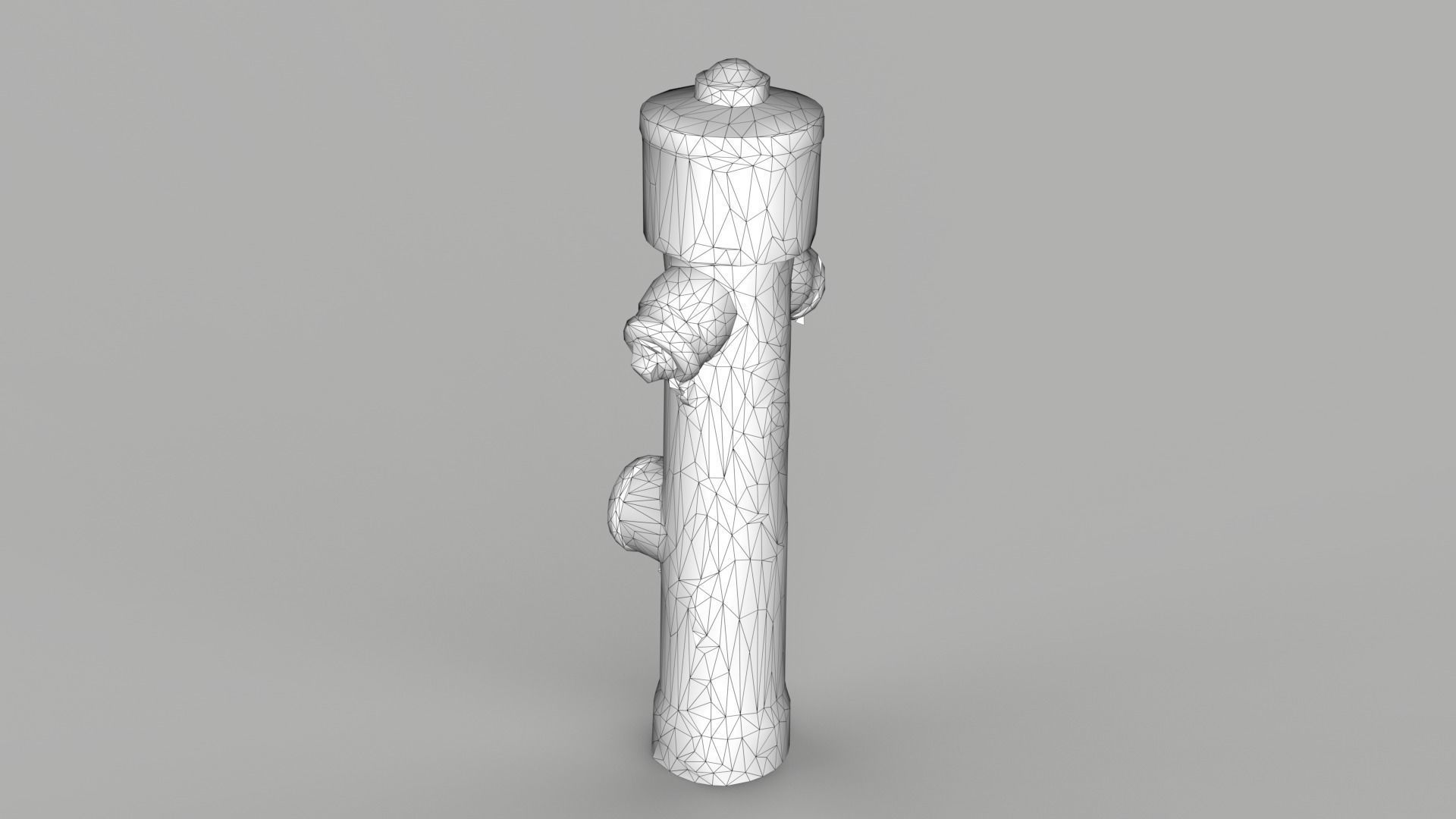 Fire Hydrant 1 Low-poly 3D model_10
