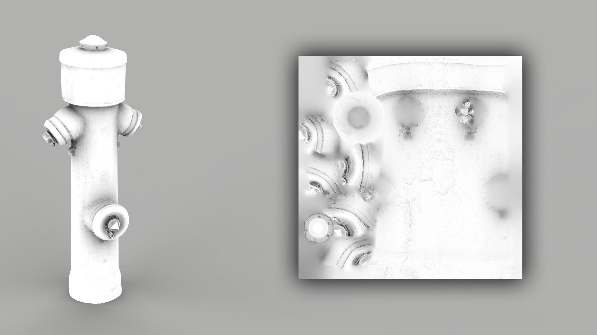 Fire Hydrant 1 Low-poly 3D model_6