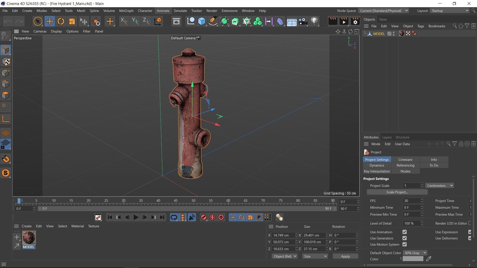 Fire Hydrant 1 Low-poly 3D model_18