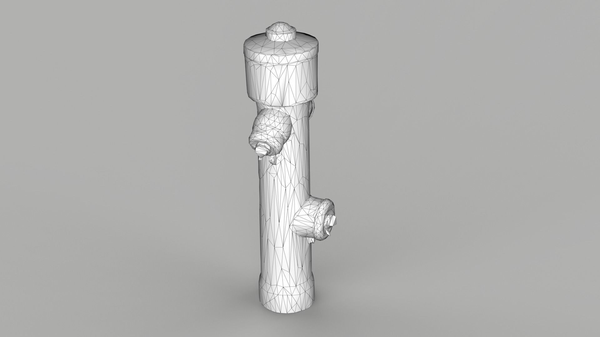Fire Hydrant 1 Low-poly 3D model_13