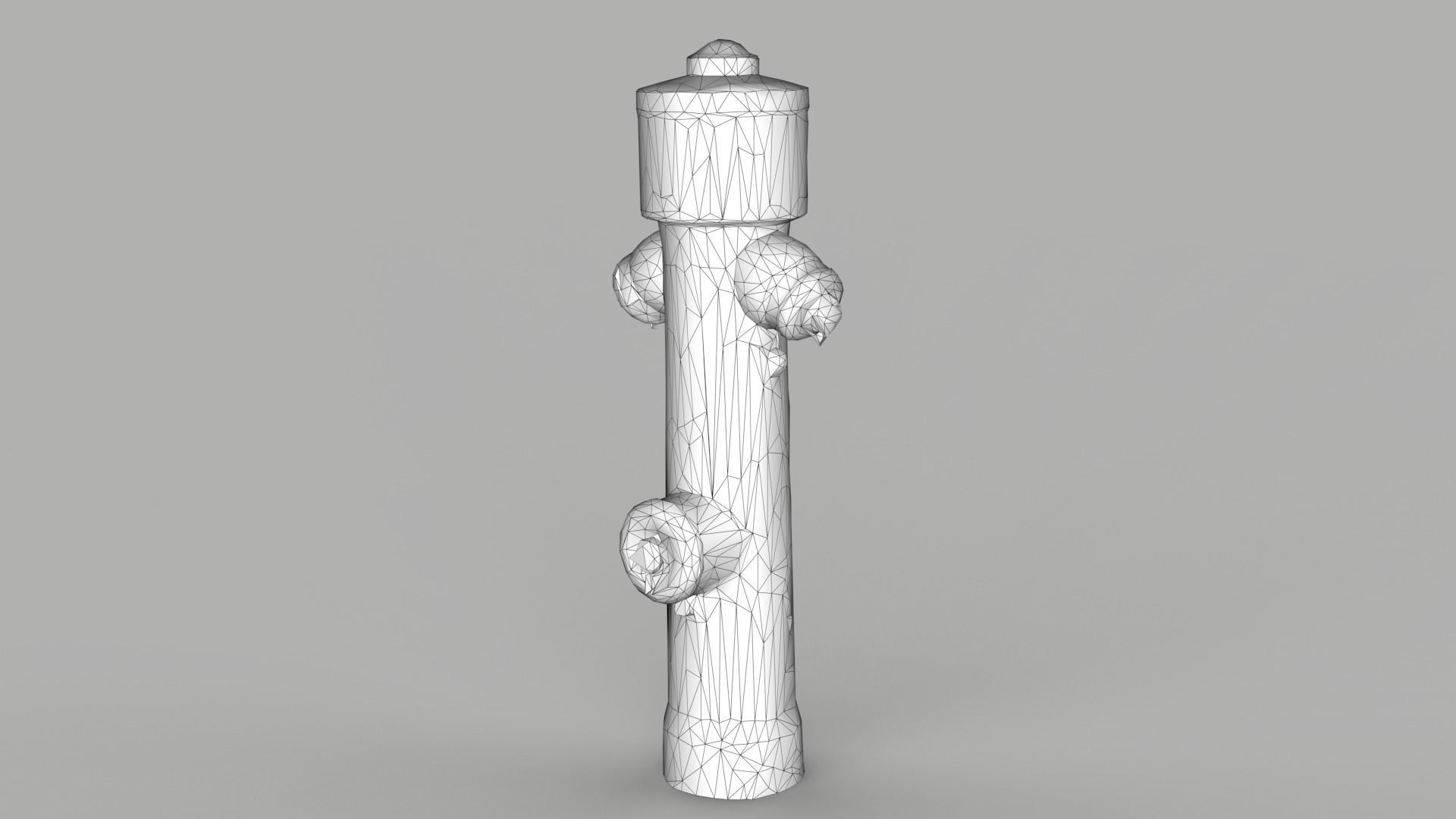 Fire Hydrant 1 Low-poly 3D model_16