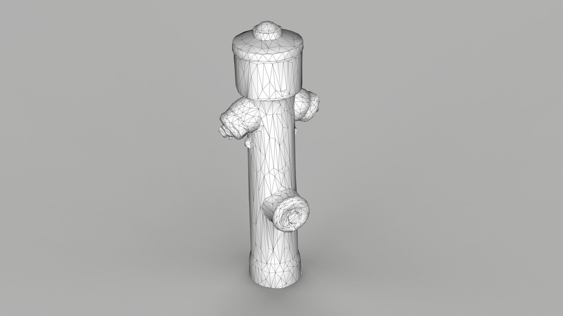 Fire Hydrant 1 Low-poly 3D model_14