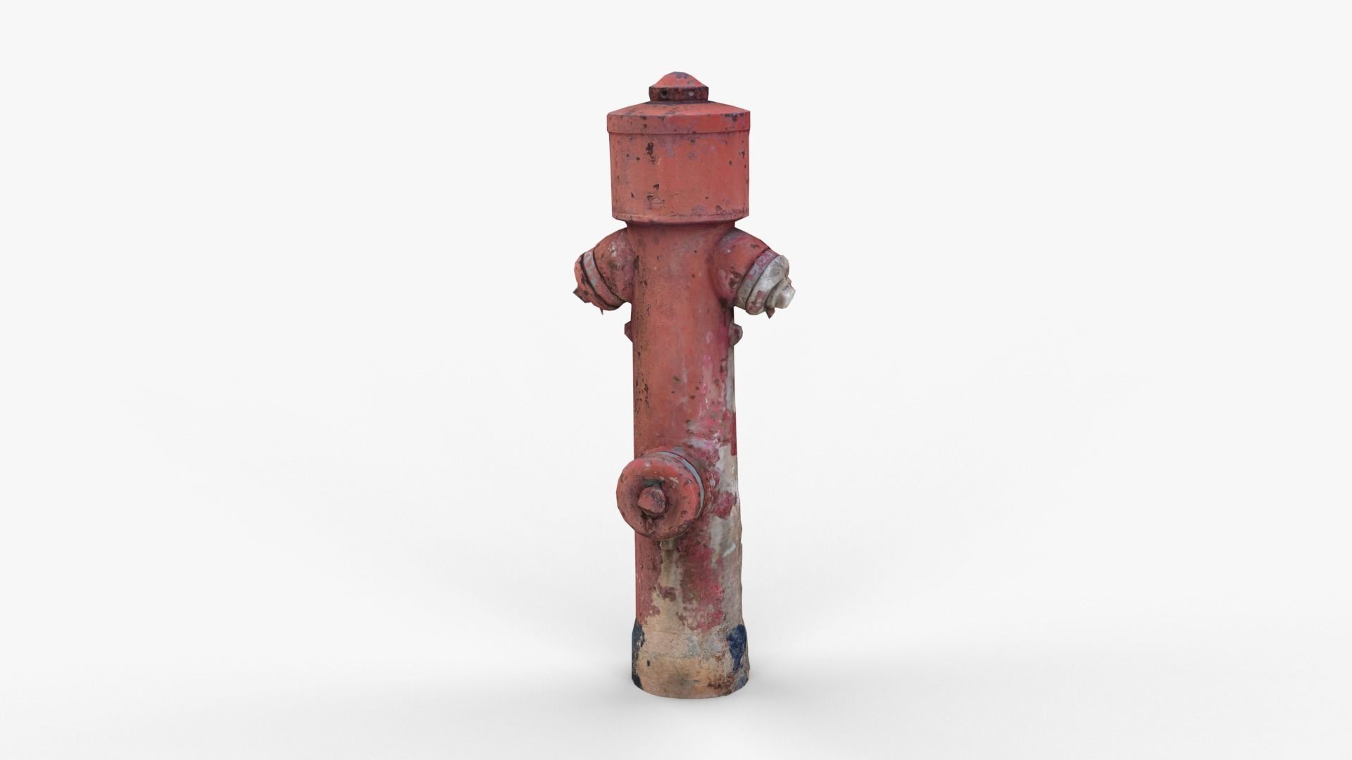 Fire Hydrant 1 Low-poly 3D model_1