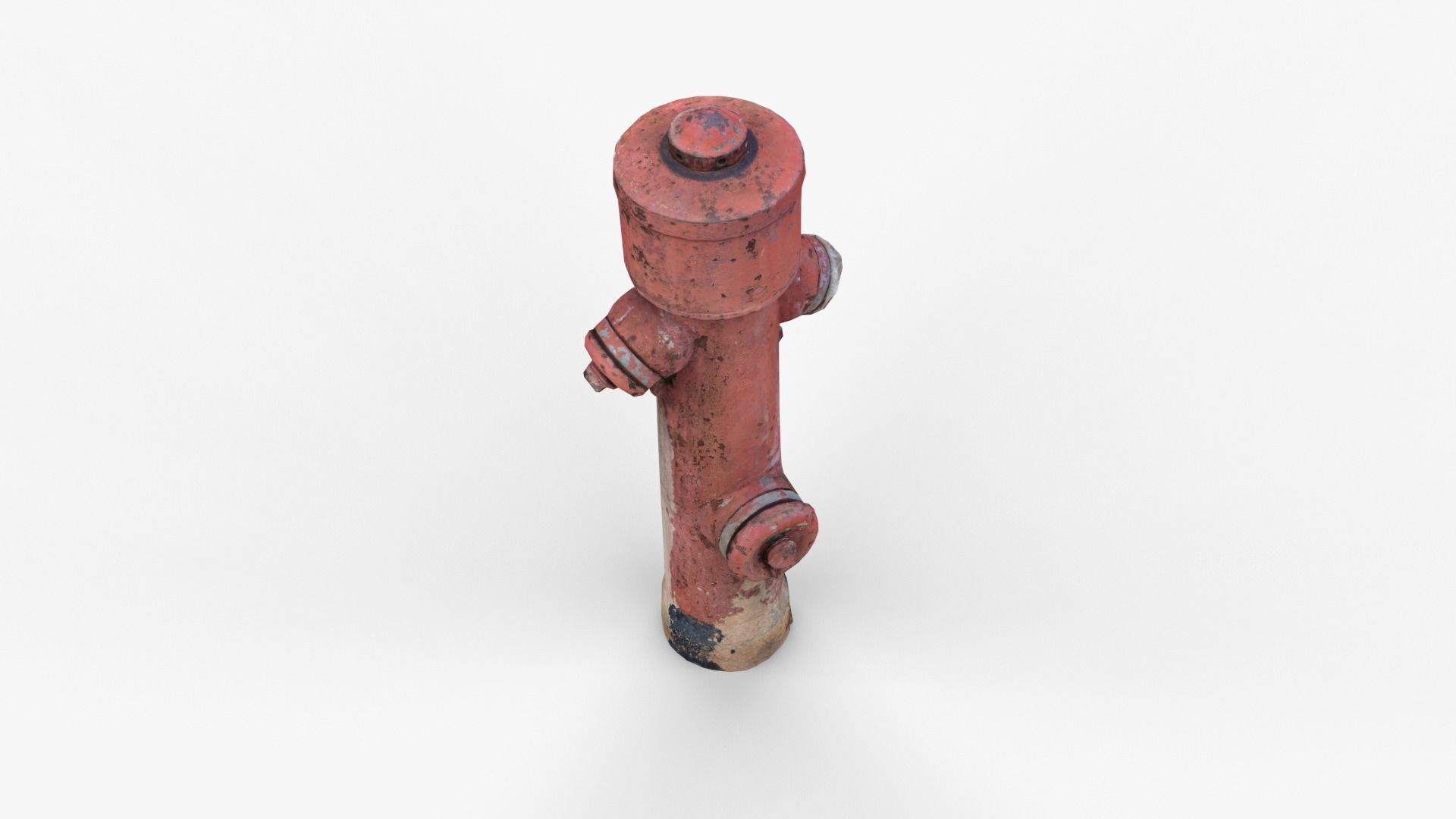 Fire Hydrant 1 Low-poly 3D model_4