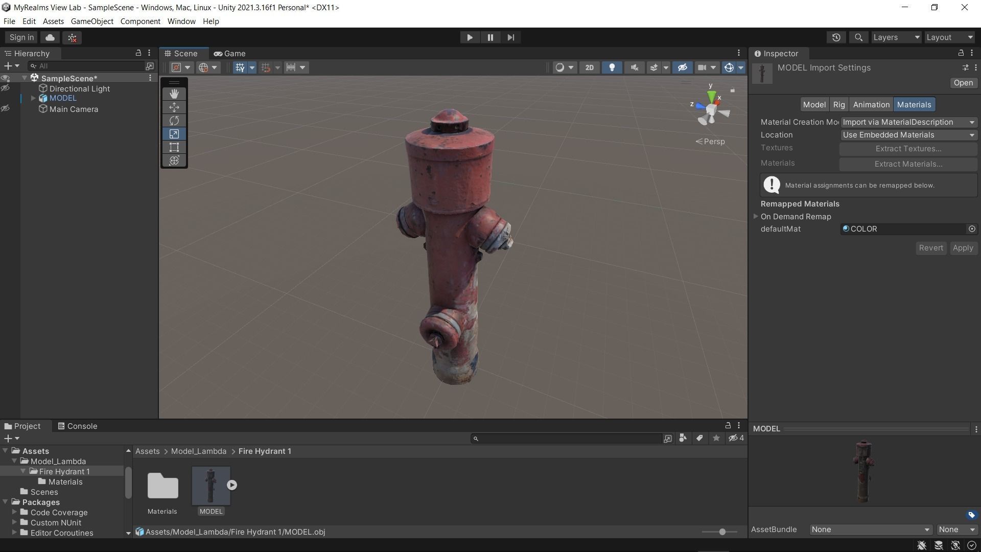 Fire Hydrant 1 Low-poly 3D model_19