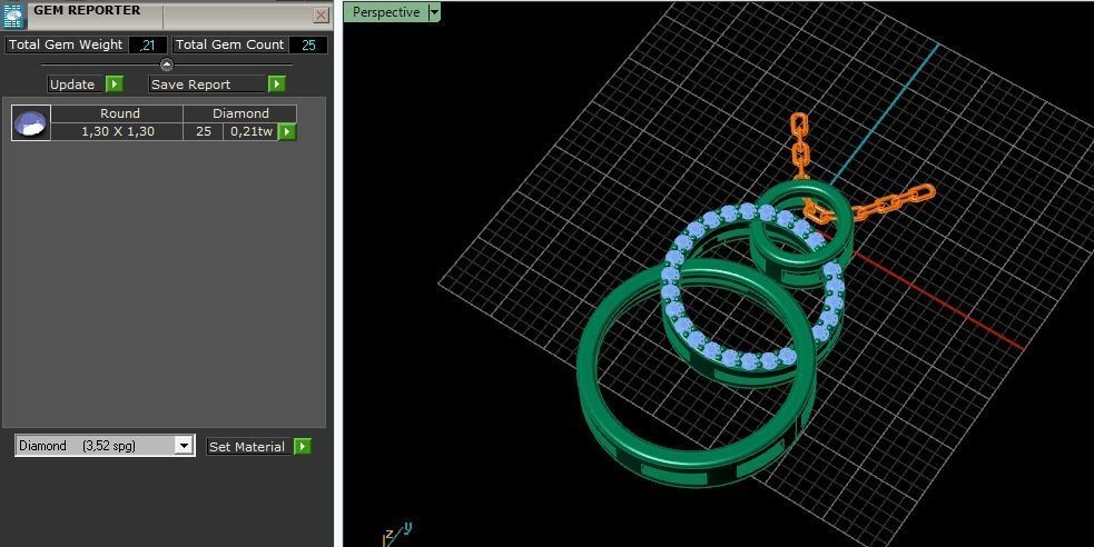 Pendant Model 4229 3D print model_7