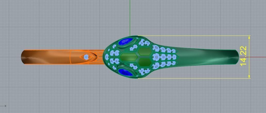 Snake bracelet Model 4313 3D print model_7