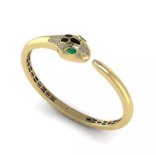 Snake bracelet Model 4313 3D print model_0