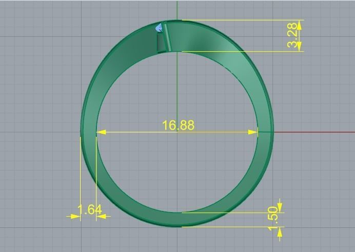 Solitaire engagement ring Model 4310 3D print model_5
