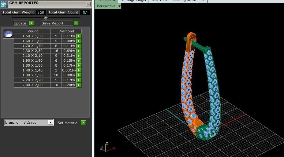 Earrings Model 4306 3D print model_8