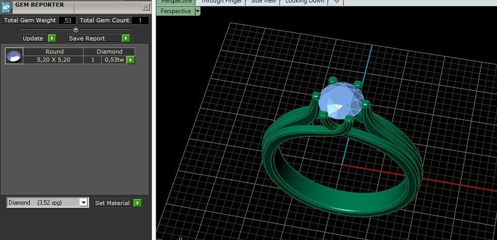 Solitaire engagement ring Model 4295 3D print model_8