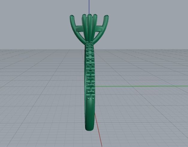 Solitaire engagement ring Model 4291 3D print model_5