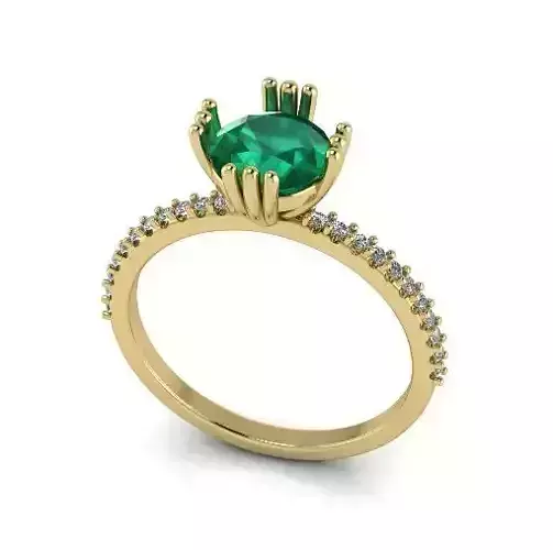 Solitaire engagement ring Model 4291