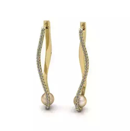 Earrings Pearl Model 4278