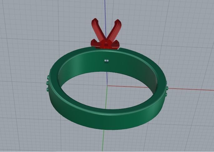 Solitaire engagement ring Model 4277 3D print model_4