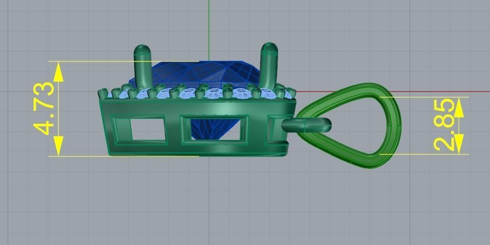 Heart Pendant Model 4273 3D print model_6