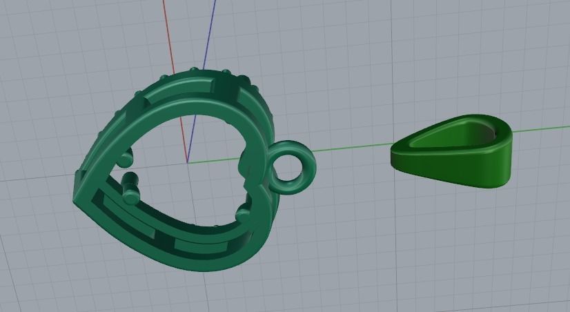 Heart Pendant Model 4273 3D print model_4