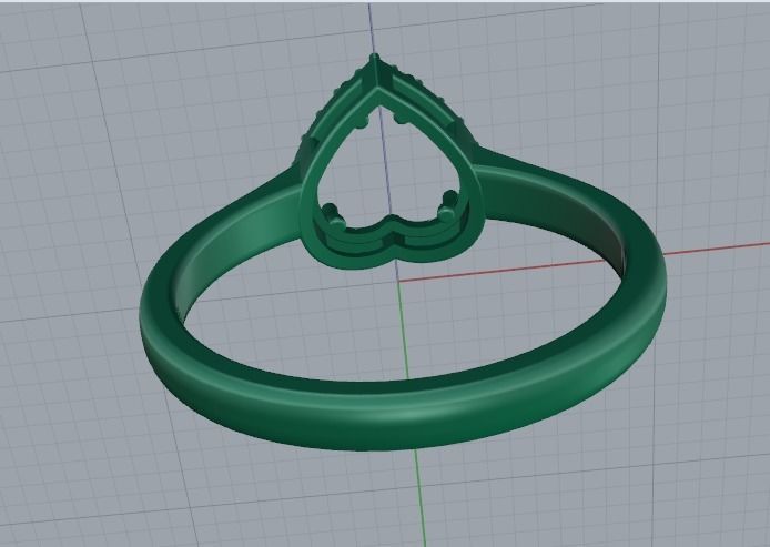 Heart ring Model 4272 3D print model_4