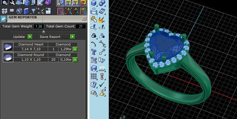 Heart ring Model 4272 3D print model_7