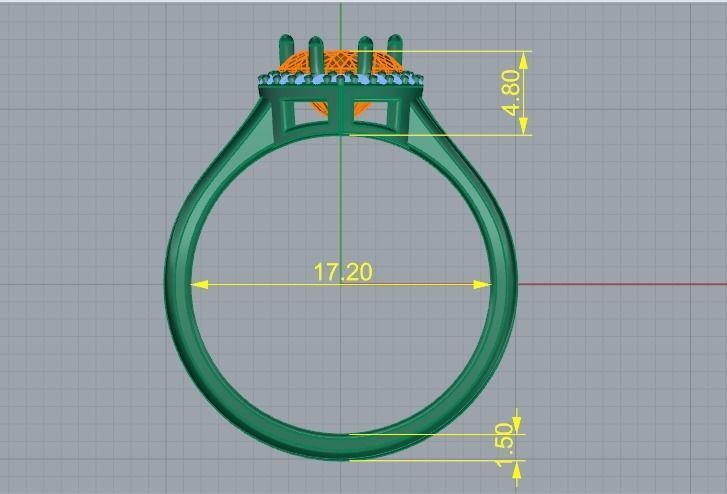 Heart ring Model 4272 3D print model_5