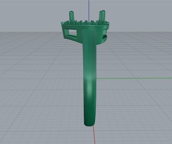 Heart ring Model 4272 3D print model_3