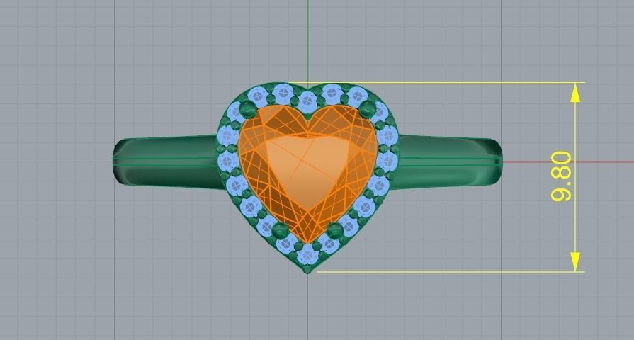 Heart ring Model 4272 3D print model_6
