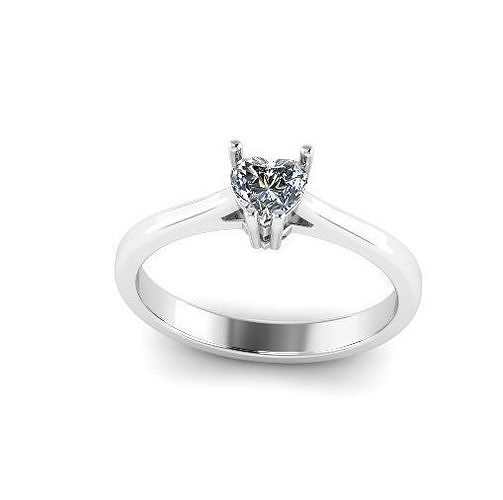 Ring Heart 4X4mm stone Model 4364 3D print model