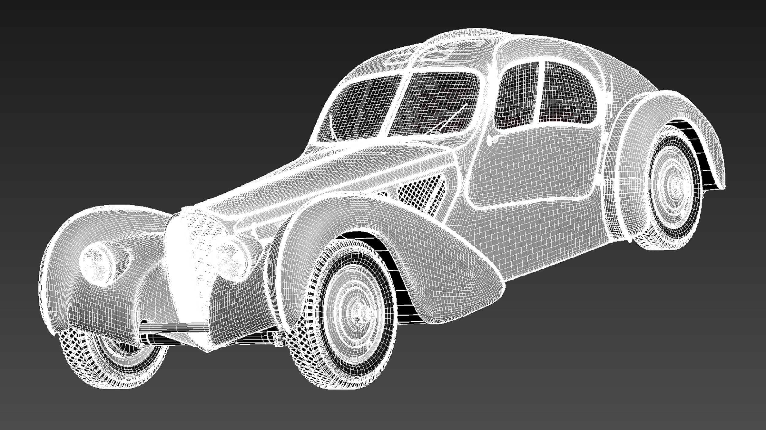 Bugatti Type 57 Atlantic 3D model_17