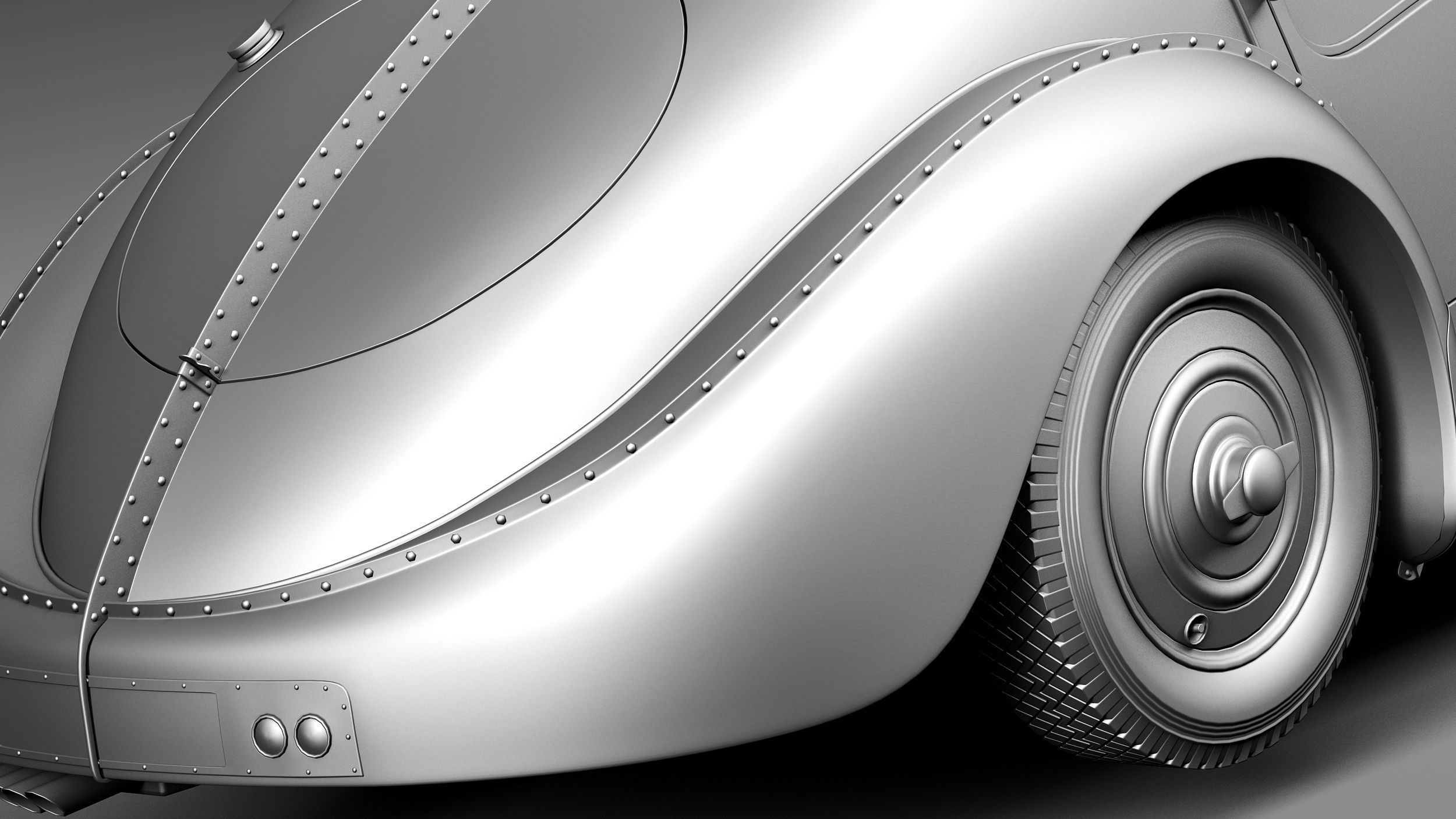 Bugatti Type 57 Atlantic 3D model_11