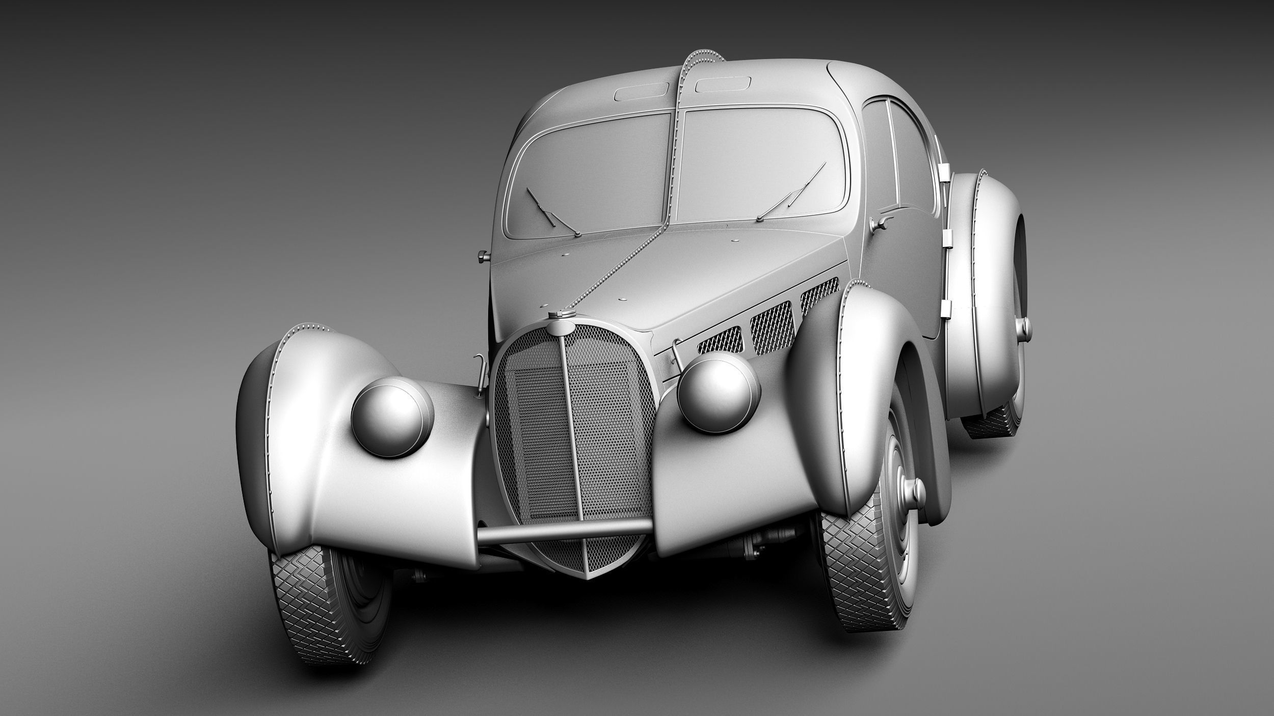 Bugatti Type 57 Atlantic 3D model_9