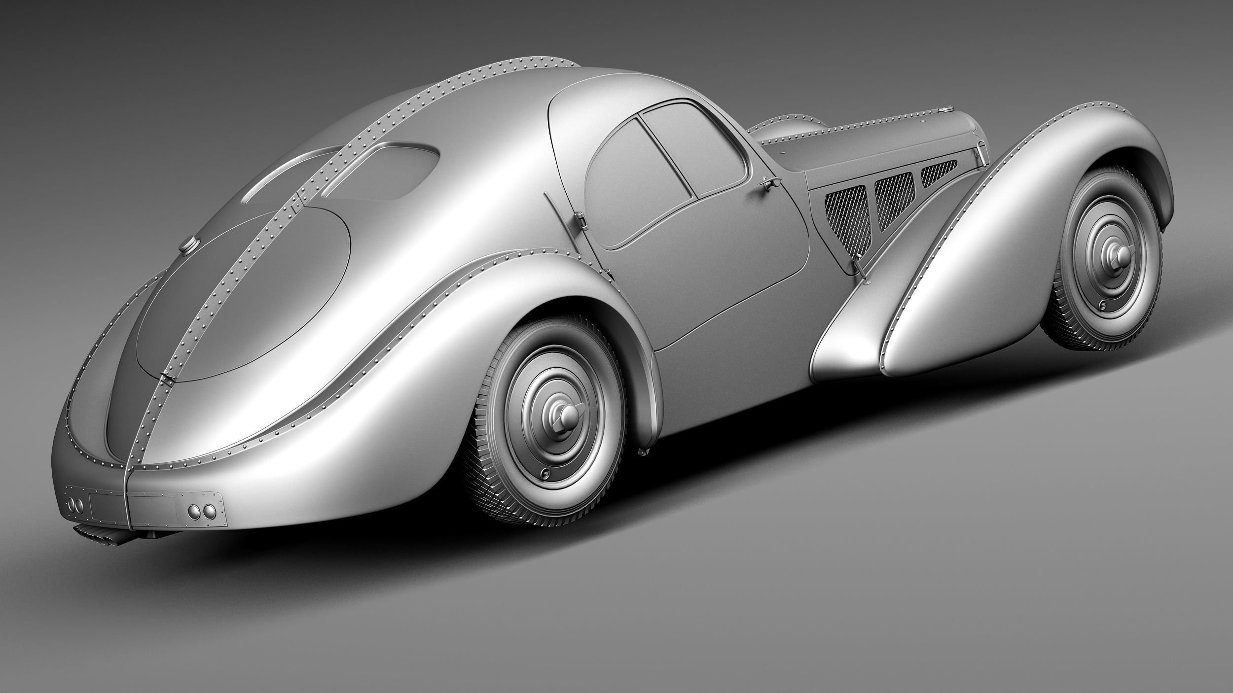 Bugatti Type 57 Atlantic 3D model_12
