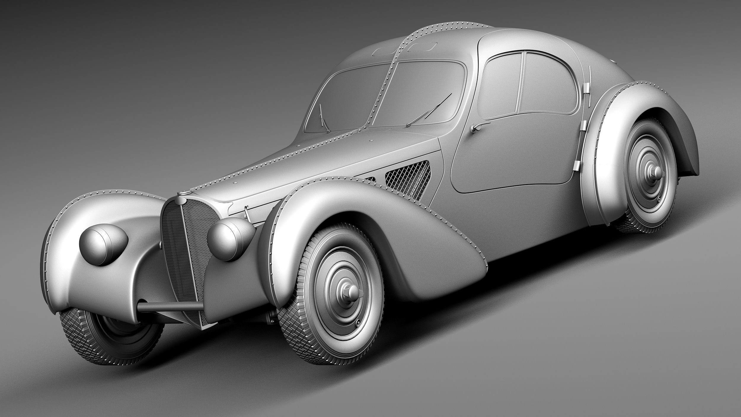 Bugatti Type 57 Atlantic 3D model_8