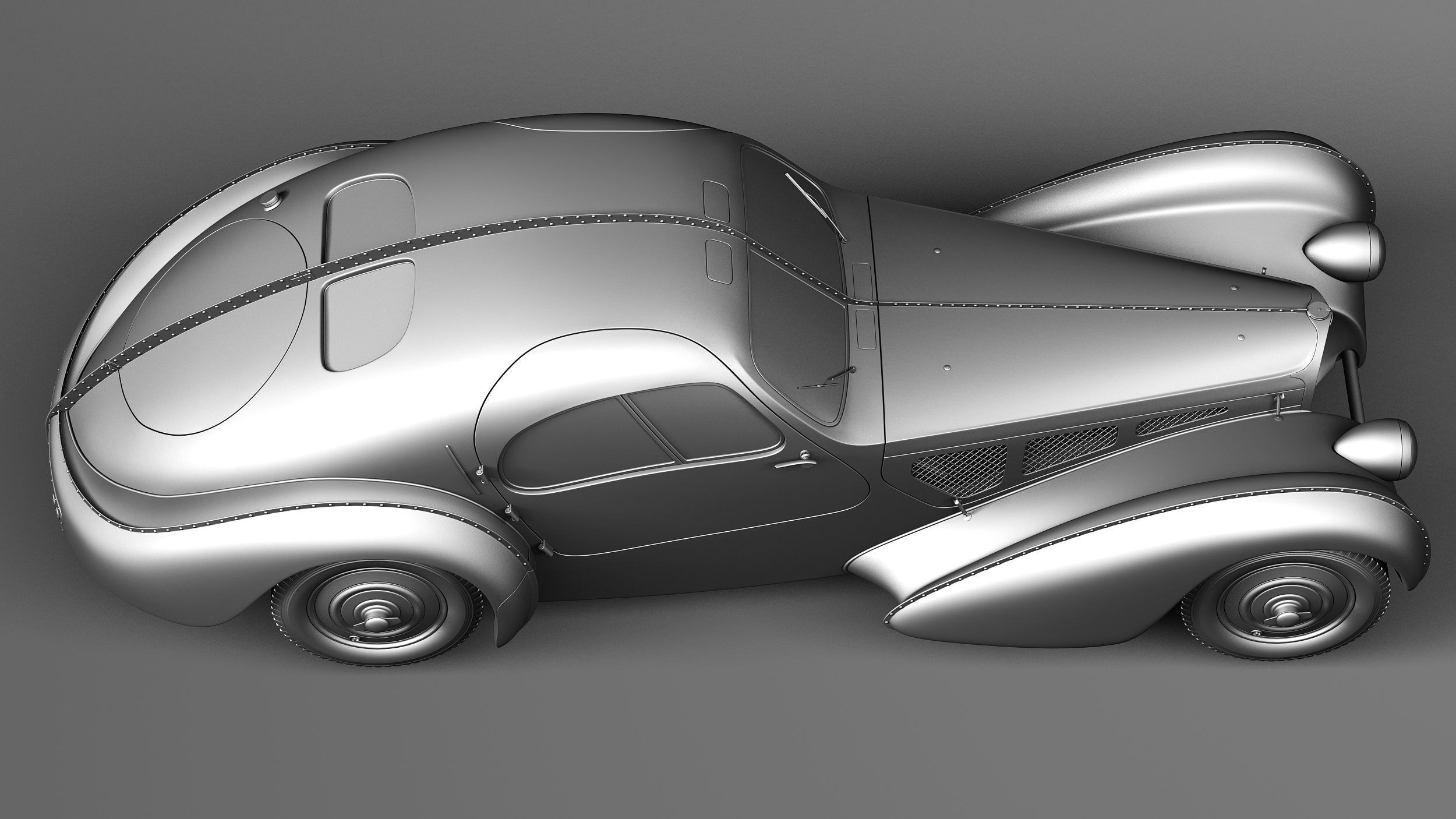 Bugatti Type 57 Atlantic 3D model_15